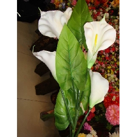 Wholesale Artificial flowers white calla bunch 97rn20