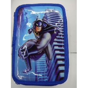 Wholesale School Supplies Stationery Gift Products Batman Single Layer Pencil Bag With Stationery