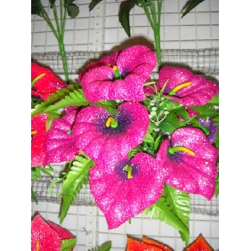 Artificial flowers red calla bunch medium size 97rn21
