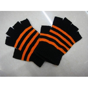 Wholesale Strip Acrylic Knitting Gloves 9btl14