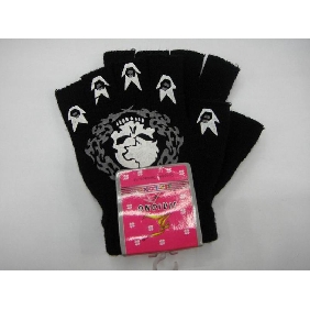 Wholesale Skull Design Winter Acylic Mittens