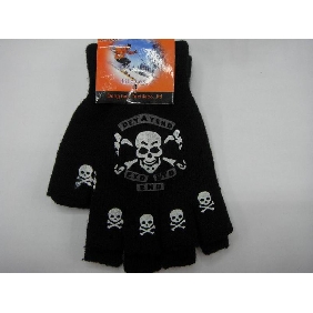 Fine Skull Design Winter Gloves 9btl51