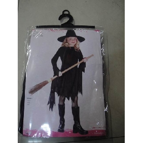 New Fancy Little Witch Children Halloween Costume With Hat Party Outfit
