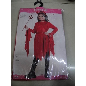 Wholesale New Fancy Girl Halloween Costume With Oxhorn Headband Party Supplies