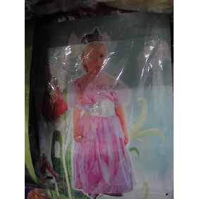 New Pink Princess Skirt Girls Halloween Costume Party Outfit