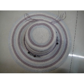 Wholesale New Fancy Lady Bead Paper Raffia Hat