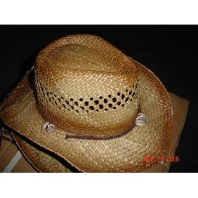 Wholesale New Fancy Mens Cowboy Hat Yellow Sun Raffia Hat