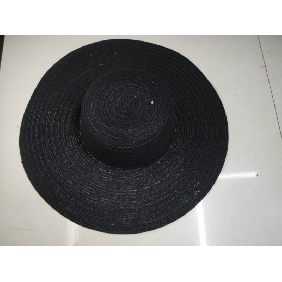 Wholesale New Fancy Black Hat Handmade Cowboy Hat Raffia Cap