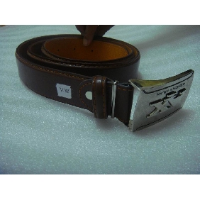 Wholesale Stylish AX design buckle Pu lather men's belt 9bqn07