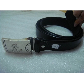 Wholesale Stylish football design buckle Pu leather men's belt 9bqn14