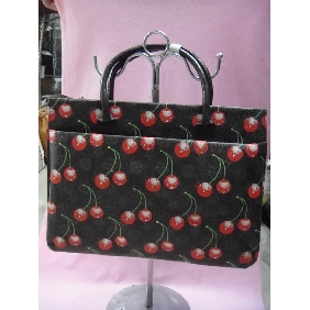 Wholesale Fashion woman cherry handbags new PVC leather totes different colors 9c4n06