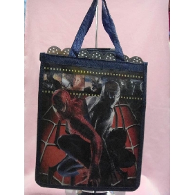 Wholesale Lovely childrens' cartoon portable hand bags Spider man picture type 9c5n09
