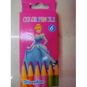 Wholesale Students Favorite Princess Model Colored Lead Pencils Smooth Writing
