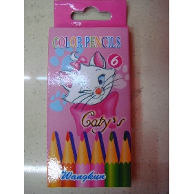 Wholesale Students Cartoon White Cat Colored Pencils Good Promotional Gifts