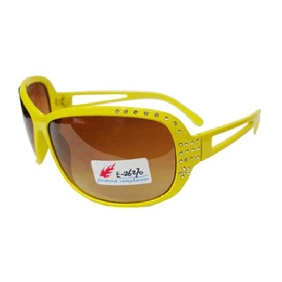 Wholesale Stylish AC mirror yellow PC framework lady's hot-sale sunglasses 9c7n14