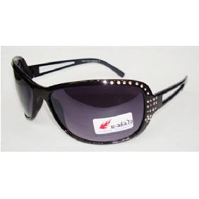 Wholesale Branded fashion AC mirror PC framework iced diamond lady's sunglasses 9c7n18
