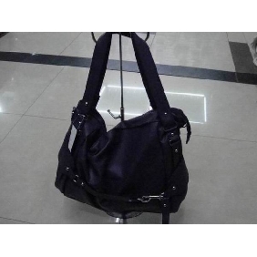 2010 Stylish branded women's handbags PU leather fresh black color 9c8n07