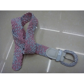 Wholesale Pink And Gray Strip Hot Sale Fashion Accessories Beautiful Belts
