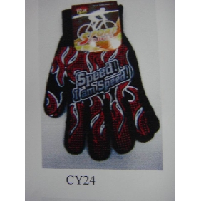 Wholesale Red Black Pattern Fashion Accessories Terylene Gloves And Mittens