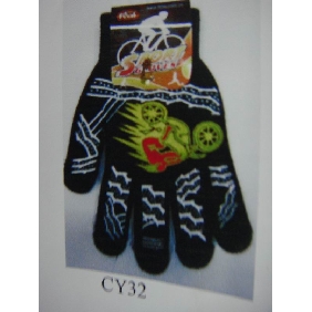Wholesale Waves Pattern Fashion Accessories Top Terylene Gloves And Mittens