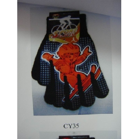 Wholesale Red Cartoon Pattern Fashionable Accessories Nice Terylene Gloves And Mittens