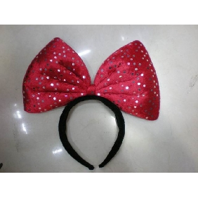 Wholesale Red Flashing Cartoon Hair Hoop With Princess Bowknot Ornament Styles