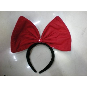 Wholesale Red Carton Hair Hoop With Princess Bowknot Ornaments For Kids