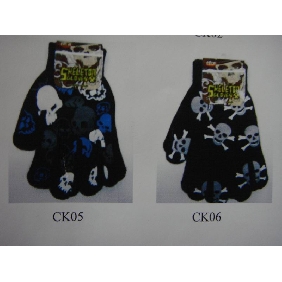 Print Jacquard Knitted Fashion Accessaries Updated Gloves And Mittens