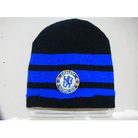 Wholesale Royal Parrel Stripes And Black Winter Warm Hats And Caps Fashionable Accessories
