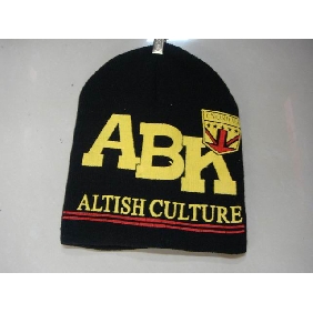Wholesale Black And Yellow ABK Decoration Fashion Accessories Winter Hats And Caps