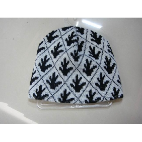 Wholesale White And Black Jacquard Updated Warm Hats Both For Ladies And Men Hats