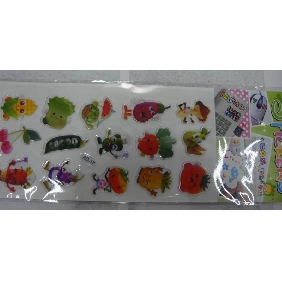 Wholesale Children like low price mixed styles cartoon Jel jewels stickers