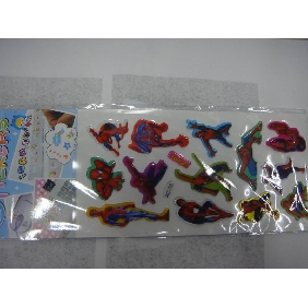 Wholesale The newest stylish design children like Spider man Jel jewels stickers