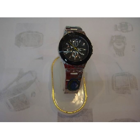 Wholesale unisex stainless stell black dial water resistant quartz wrist watch