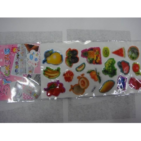 Wholesale Colorful stylish styles interesting fruit Jel jewels stickers
