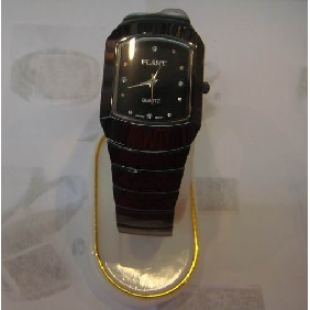 Wholesale Stylish unisex stainless stell black dial water resistant quartz wrist watch
