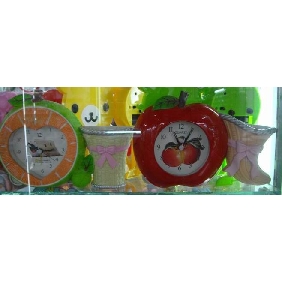 Wholesale Colorful branded pencil holder with alarm clock 9cdn30