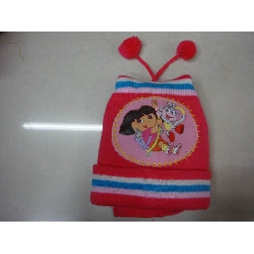 Wholesale New style chilren dora acrylic knitted hat 9dcn08