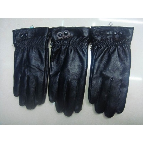 Wholesale Stylish Black Color Fashion Accessories PU Leather Men Gloves And Mittens