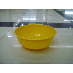 Wholesale melamine bowl round shaped yellow color 9cfn07