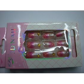 Wholesale artificial fingernails in purple are so noble and shining in low price