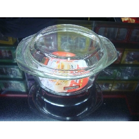 Covered bowl large volume good quality practical transparent glassware 9cfn33