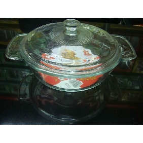 Transparent covered bowl high quality large volume glassware tableware 9cfn34