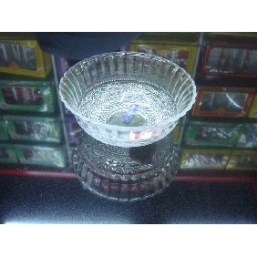 Wholesale Medium size round transparant artistic high quality glassware tableware bowl 9cfn36