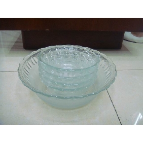 Wholesale 5 pieces set glass made multi-functional bowl