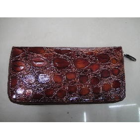 Stone grain noble design red PU leather long women's purple wallets 9chn02