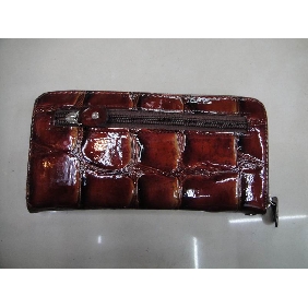 Wholesale Black fashionable modern style PU leather long women purse wallets