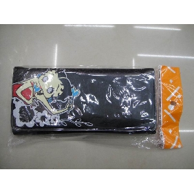 Wholesale PU leather black long fashionable girls' discount purse wallets