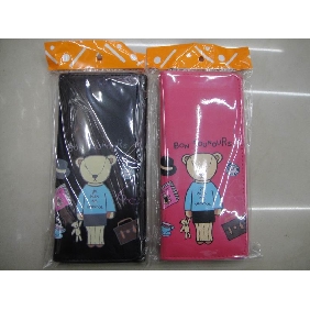Multi-functional long cartoon PU leather discount wallets popular with girls