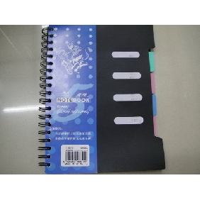 Cardboard Plastic Cover Business Spiral Notebooks With 90 Pages